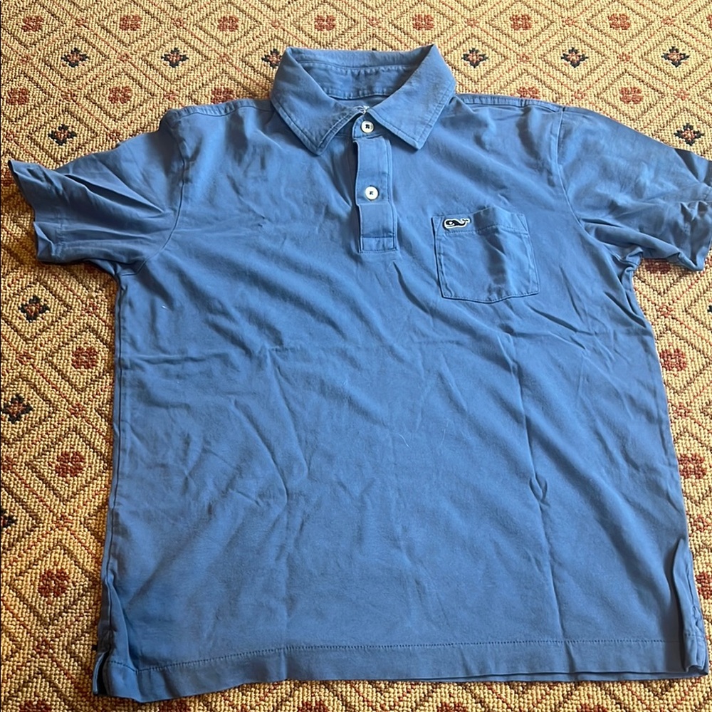 Vineyard Vines Blue Polo Shirt Classic Cotton Blend